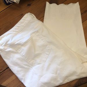 Liz Claiborne plus size 24 white crop jeans
